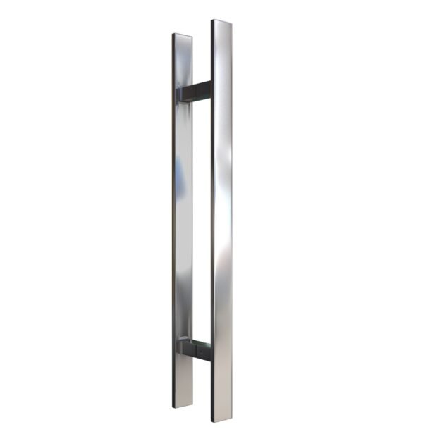PUXADOR STEELNOXX/BRASIL TUBO 40x20x1.500MM EM AÇO INOX 304 POLIDO
